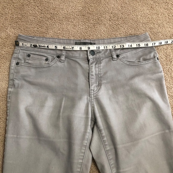 Prana Kayla Gray Jeans Size 8 29 Short Inseam Stretch Mid Rise - Picture 12 of 14